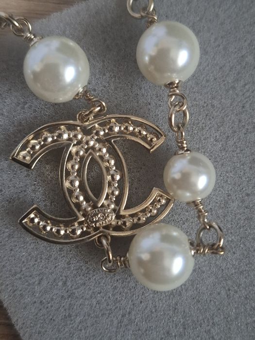 Chanell naszyjnik,nowy perły