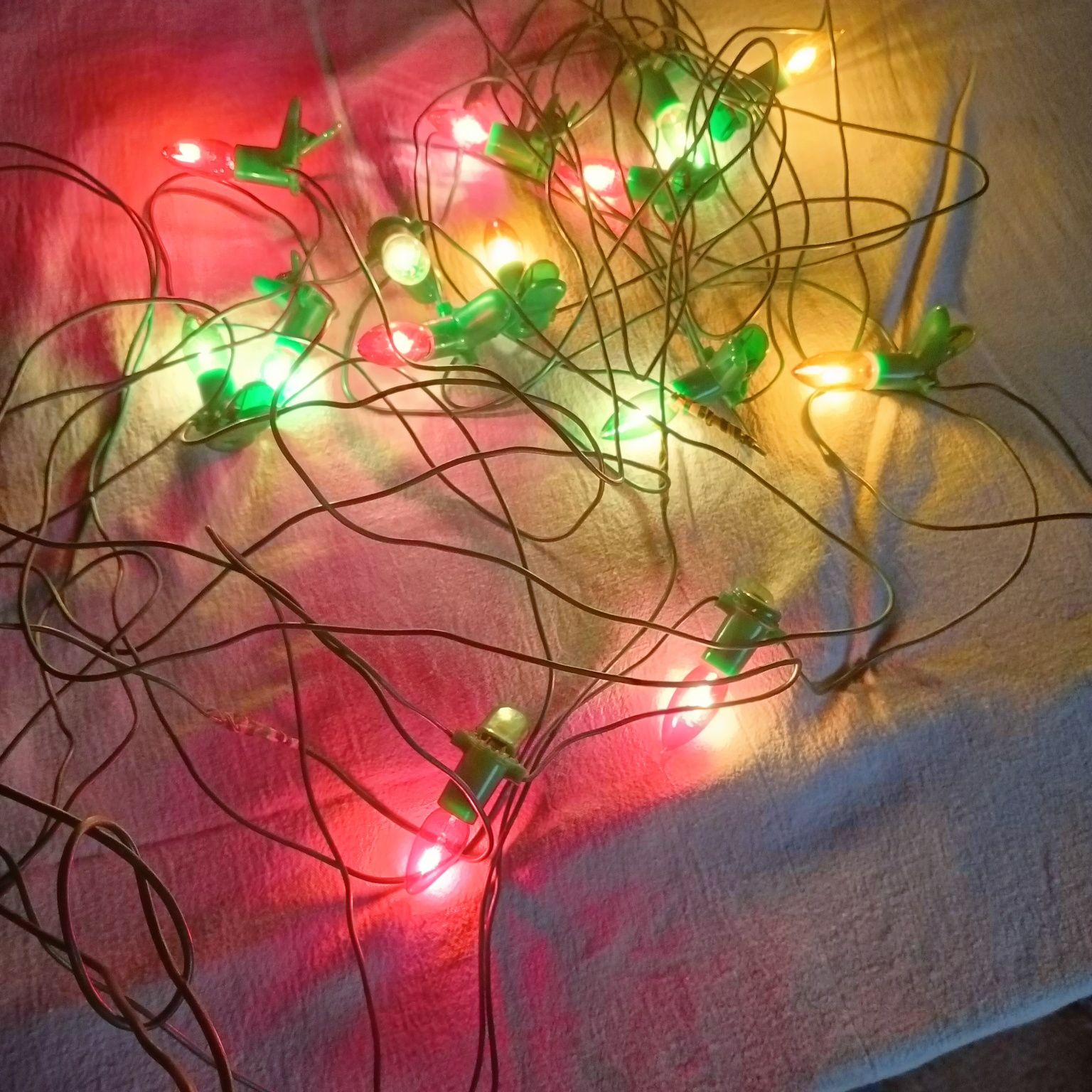 Lampki choinkowe-żarówki PRL