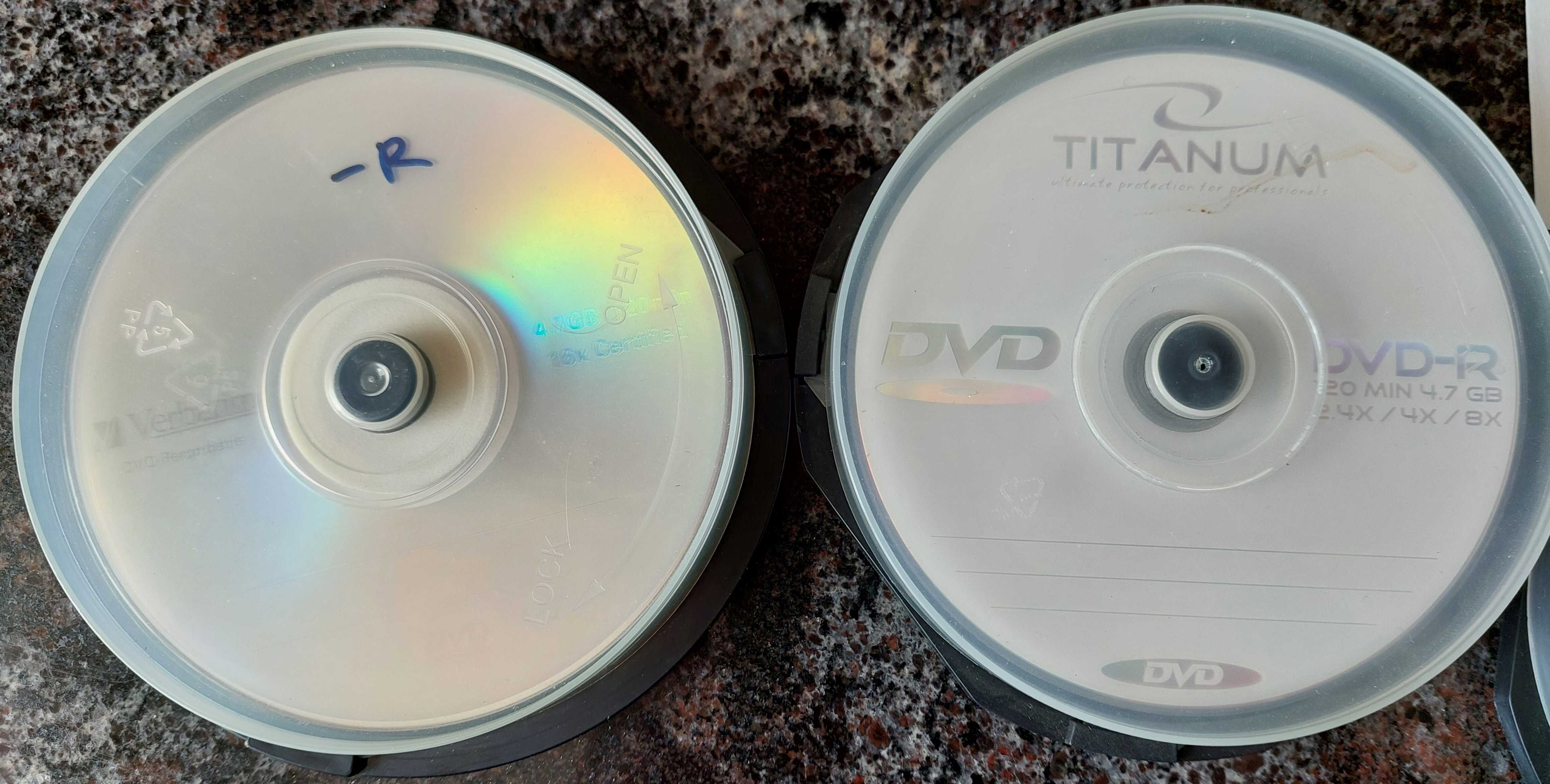 DVD+R DL, DVD-RW, DVD-R Verbatim, DVD-RW Maxell, DVD-R Titanium. 47szt