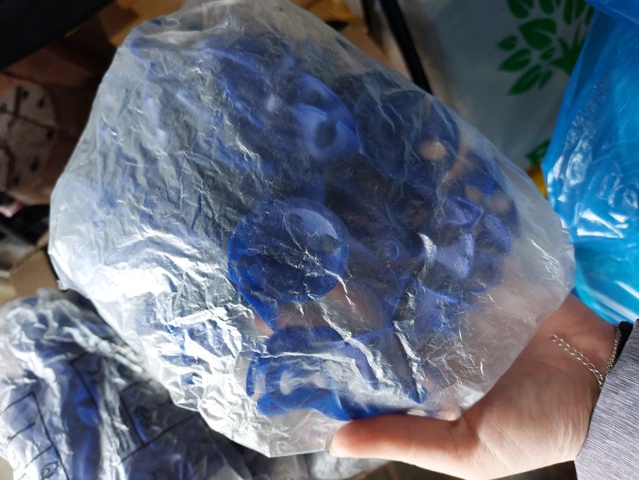 Kijki patyki do balonów z uchwytami niebieskie 800 sztuk