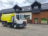 Renault D16 Midlum Zamiatarka SEMAT Zoeller FAUN Karcher Listwy Wysokiego Ciśnienia Szczotki L/R Rura Do Liści 2017r EURO 6  Klimatyzacja 5779 mth Oświetlenie Ostrzegawcze Zamiatarka Uliczna 2017