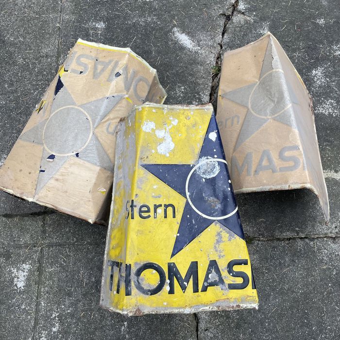 Stary szyld sklepowy przedwojenny  thomasmehl stern marke