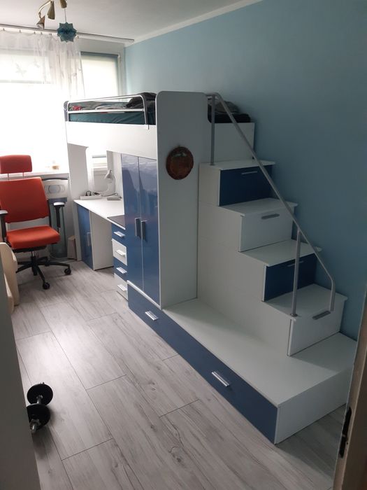 Łóżko piętrowe z biurkiem Raj 5