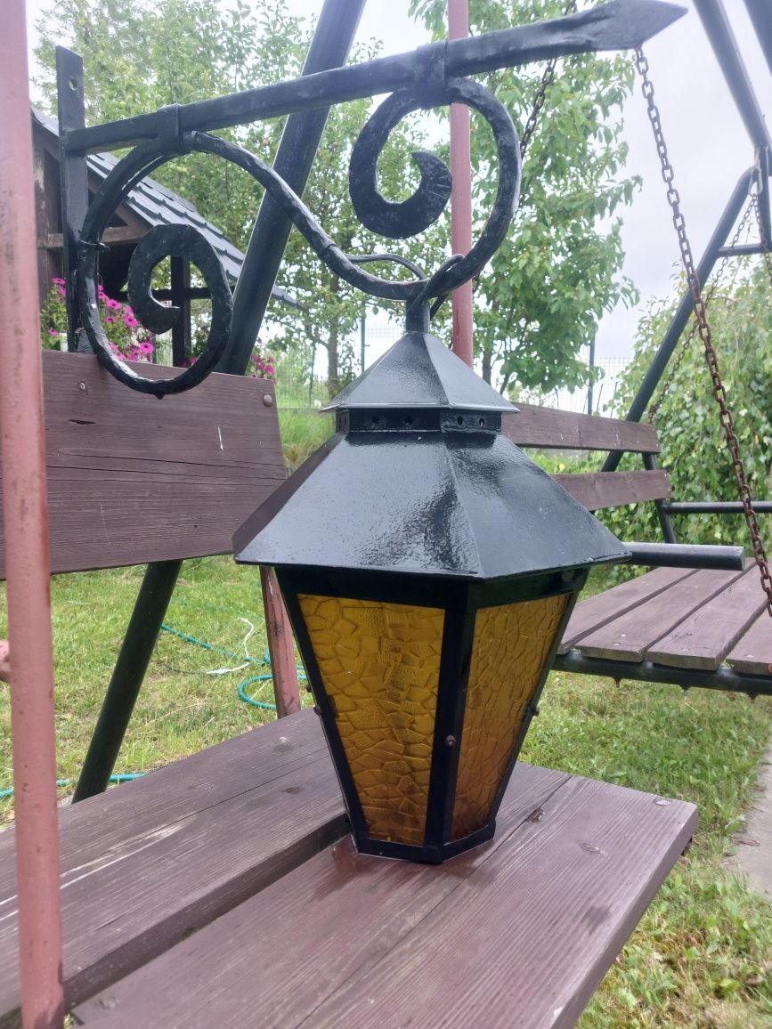 Duża lampa ścienna retro, zewnętrzna