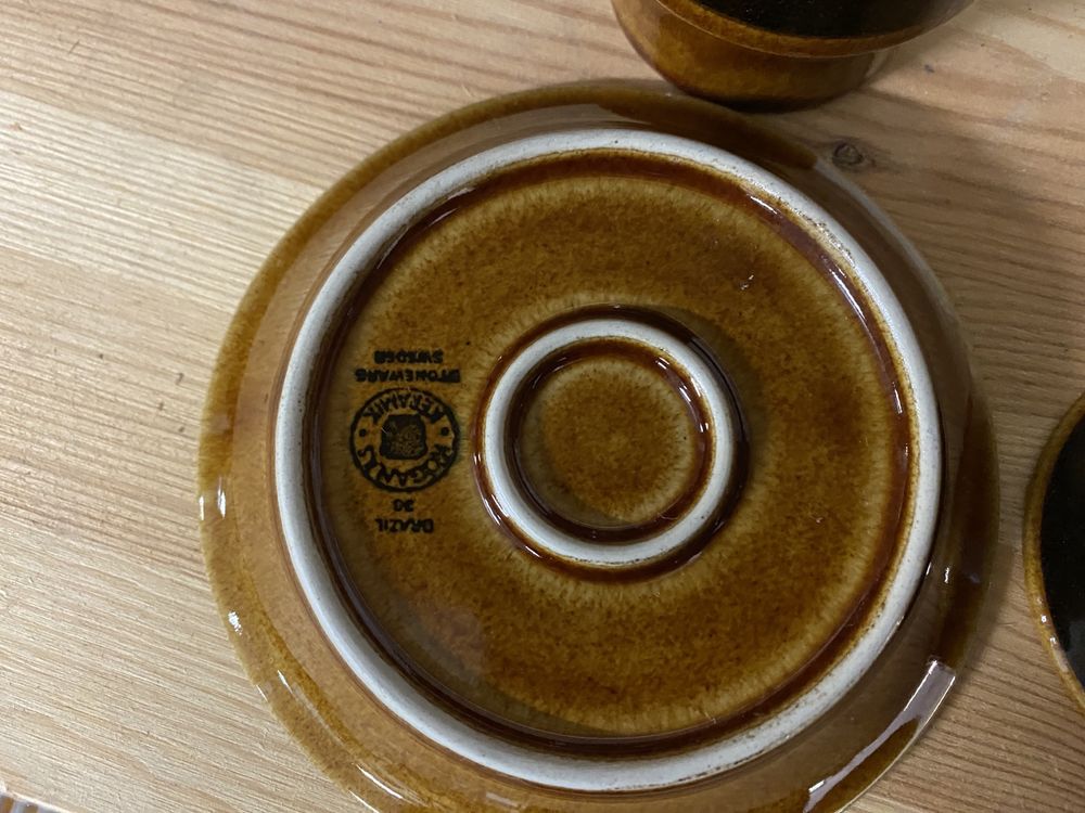 Serwis obiadowo kawowy na 6 osób talerz kubek Brazil Hoganas Keramik
