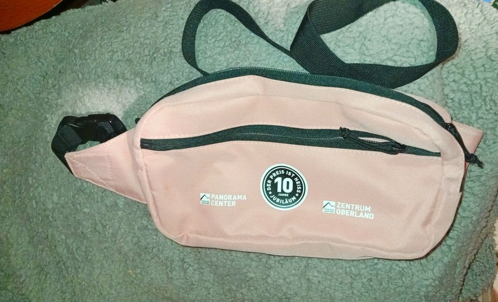 Сумка бананка L рожева