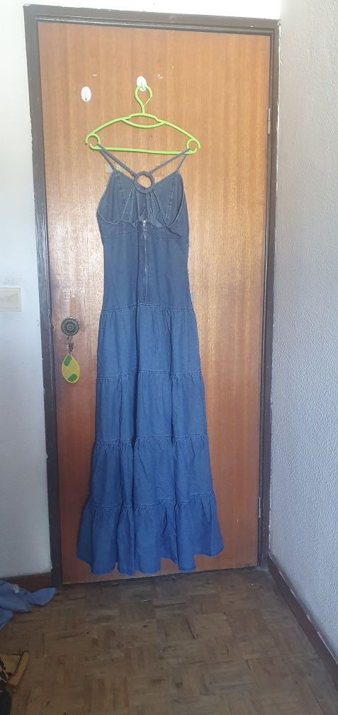 Vestido azul ganga