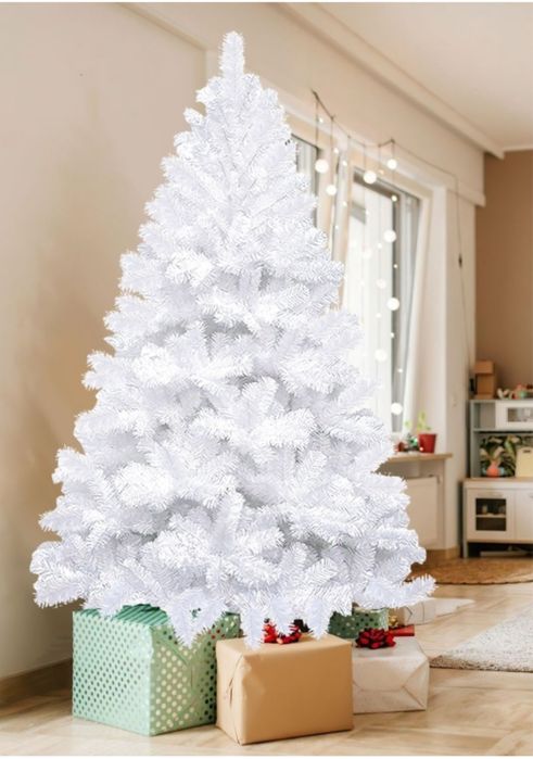 Árvore de Natal Branca Artificial Branca - 1,80 Mts