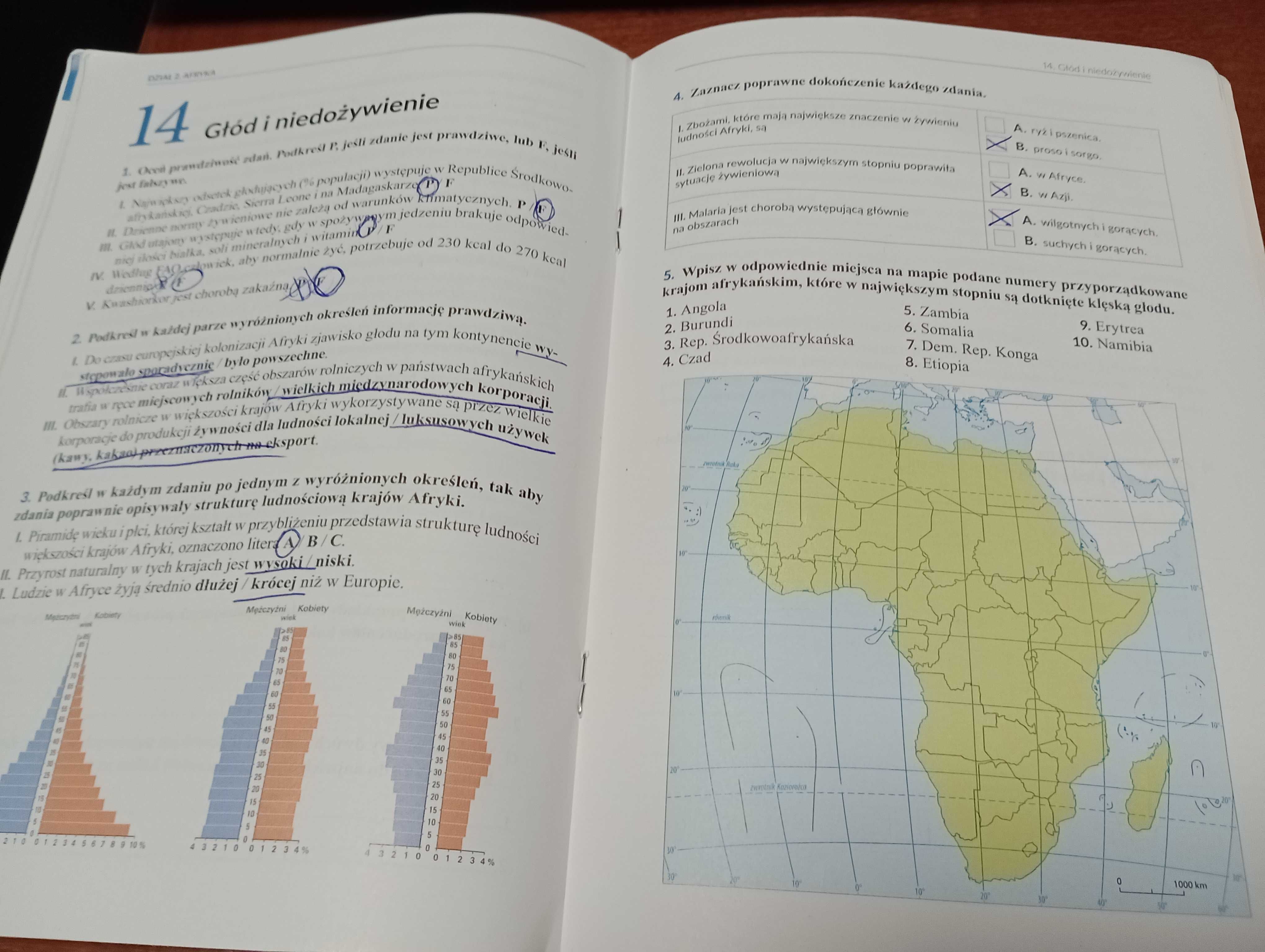 Zeszyt ćwiczeń Geografia klasa 8 z 3 zl