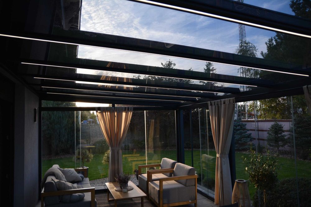 ++ Aluminiowe Zadaszenia Tarasów, Szklane ściany Super Jakość ++