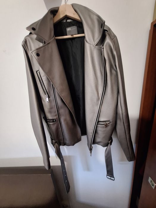Casaco biker prateado Asos