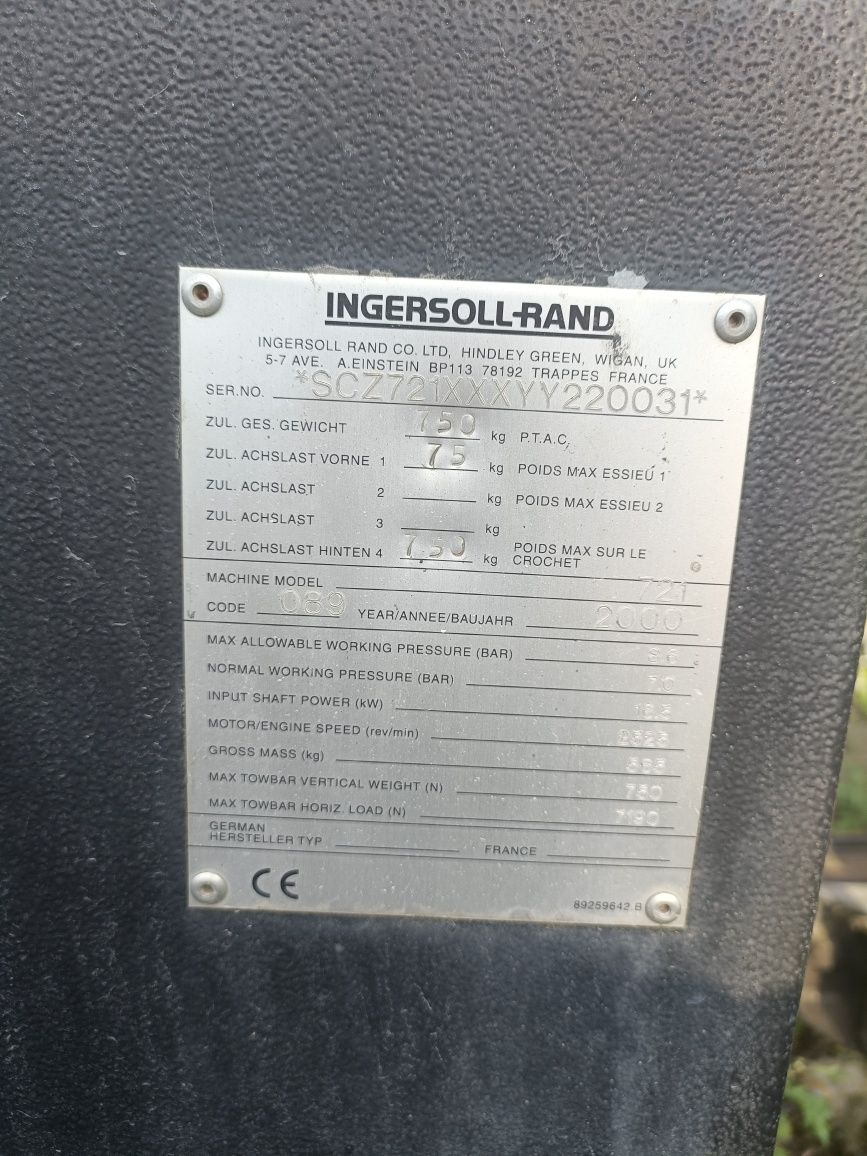 Kompresor/sprężarka Ingersoll rand