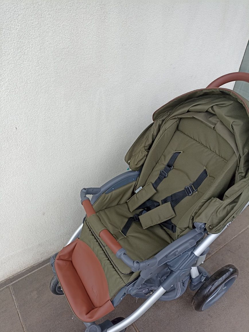 Wózek 3/1,4/1 Bebetto Luca pro khaki z fotelikiem GB