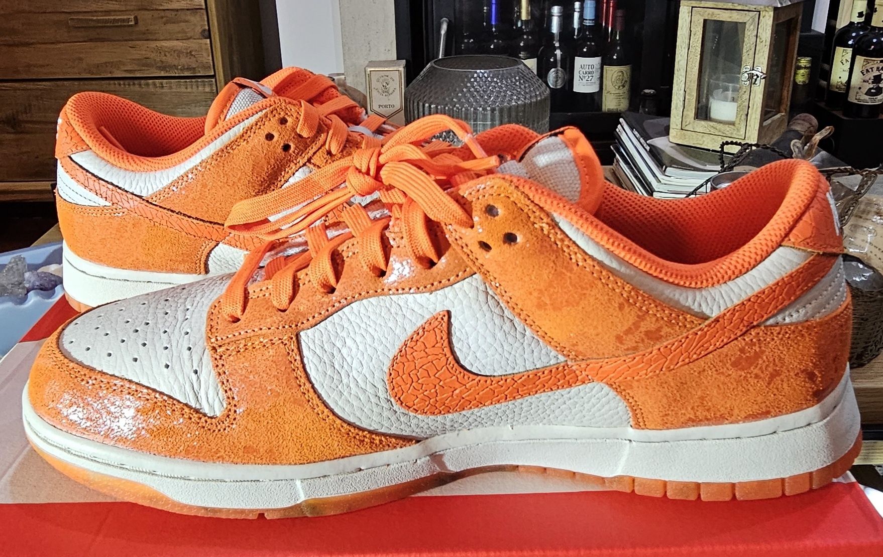 Ténis novos a estrear na caixa, Nike DUNK LOW TOTAL ORANGE, 43 europeu