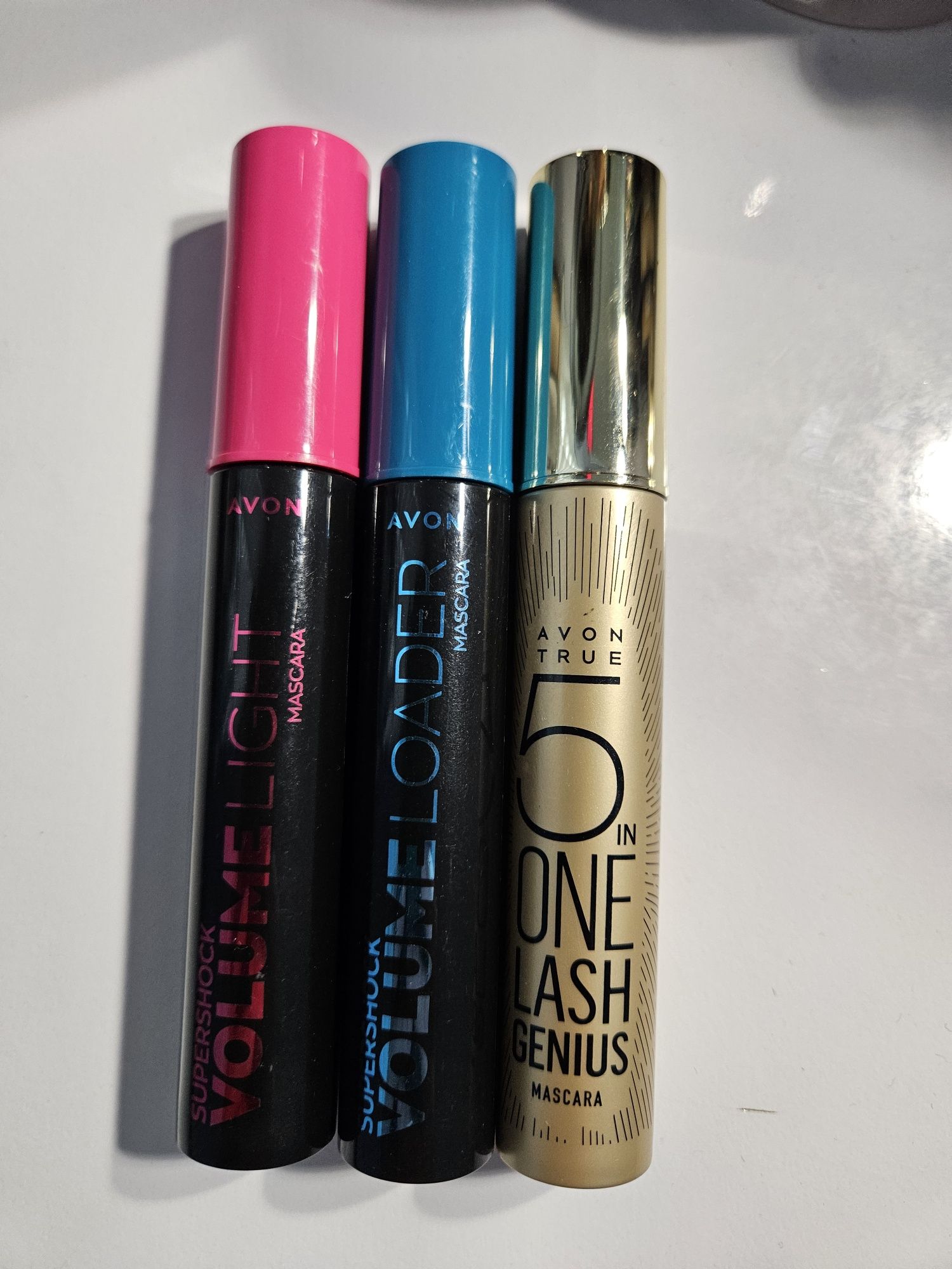 AVON Genius/Super SHOCK/zestaw 3 sztuk tuszy do rzęs w kolorze czarnym