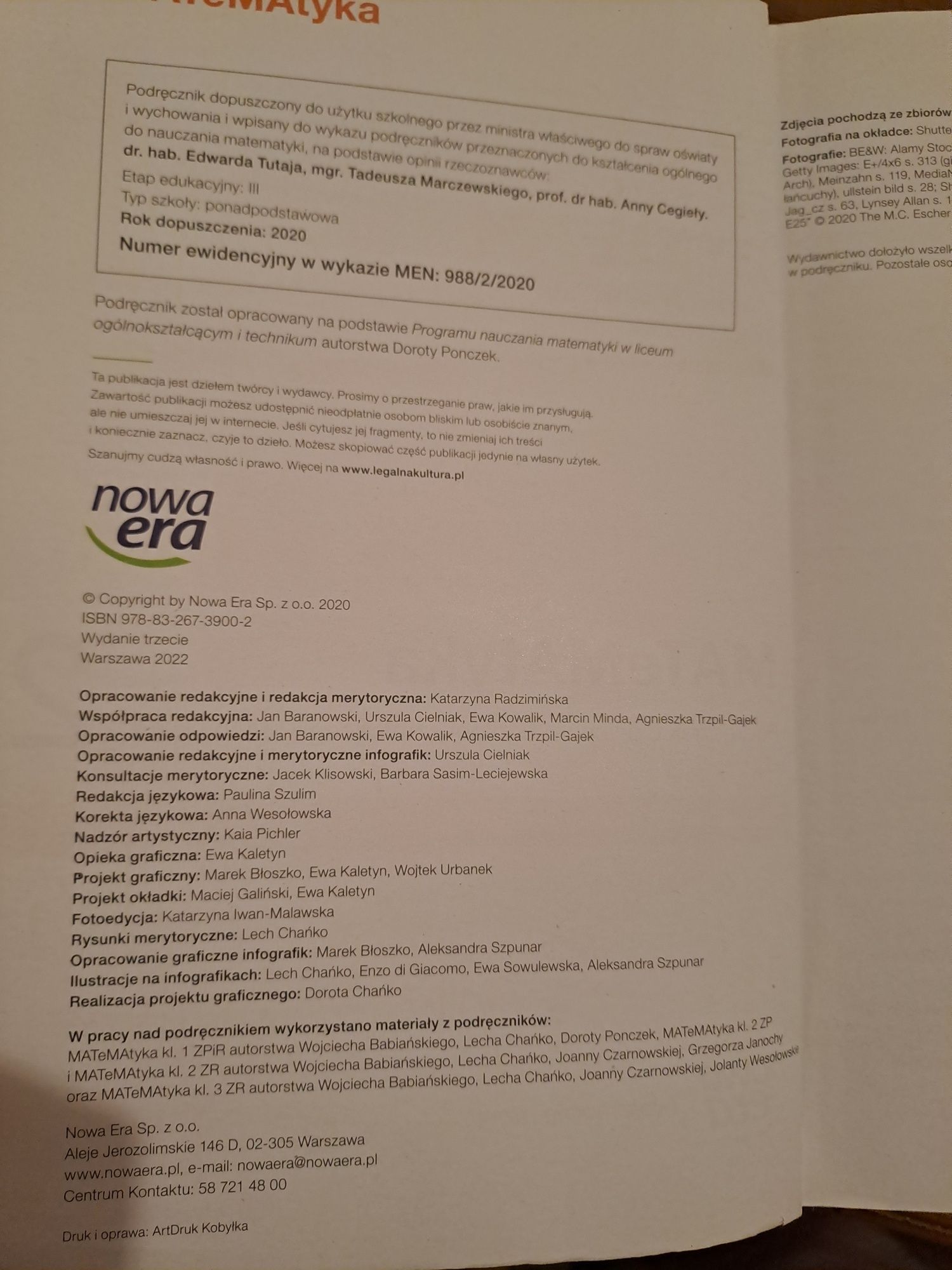 Matematyka  2 zakres podstawowy I rozszerzony