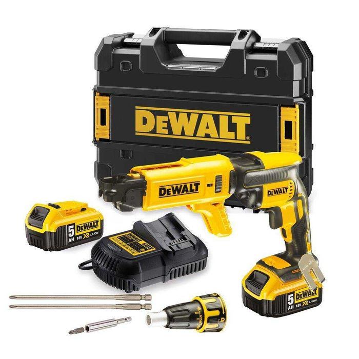 DeWalt DCF620P2K Wkrętarka do Płyt G-K 18V XR 2x5.0Ah