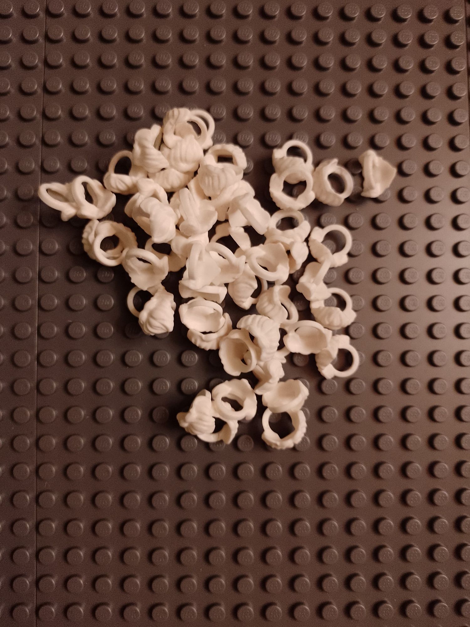 LEGO akcesoria broda zarost biala