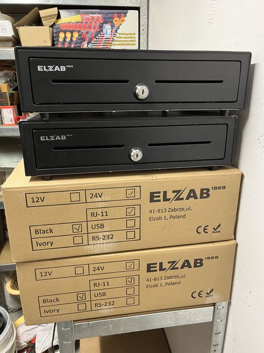 Szuflada kasy elzab rj-11 4 szt sprawna, stan dobry