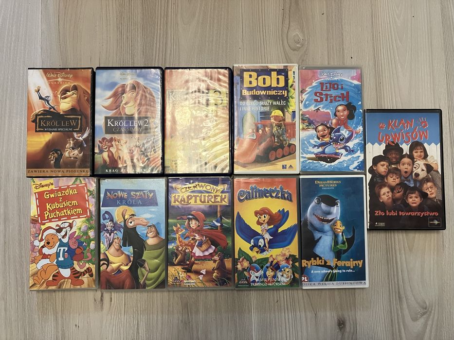 Kasety Video VHS z bajkami