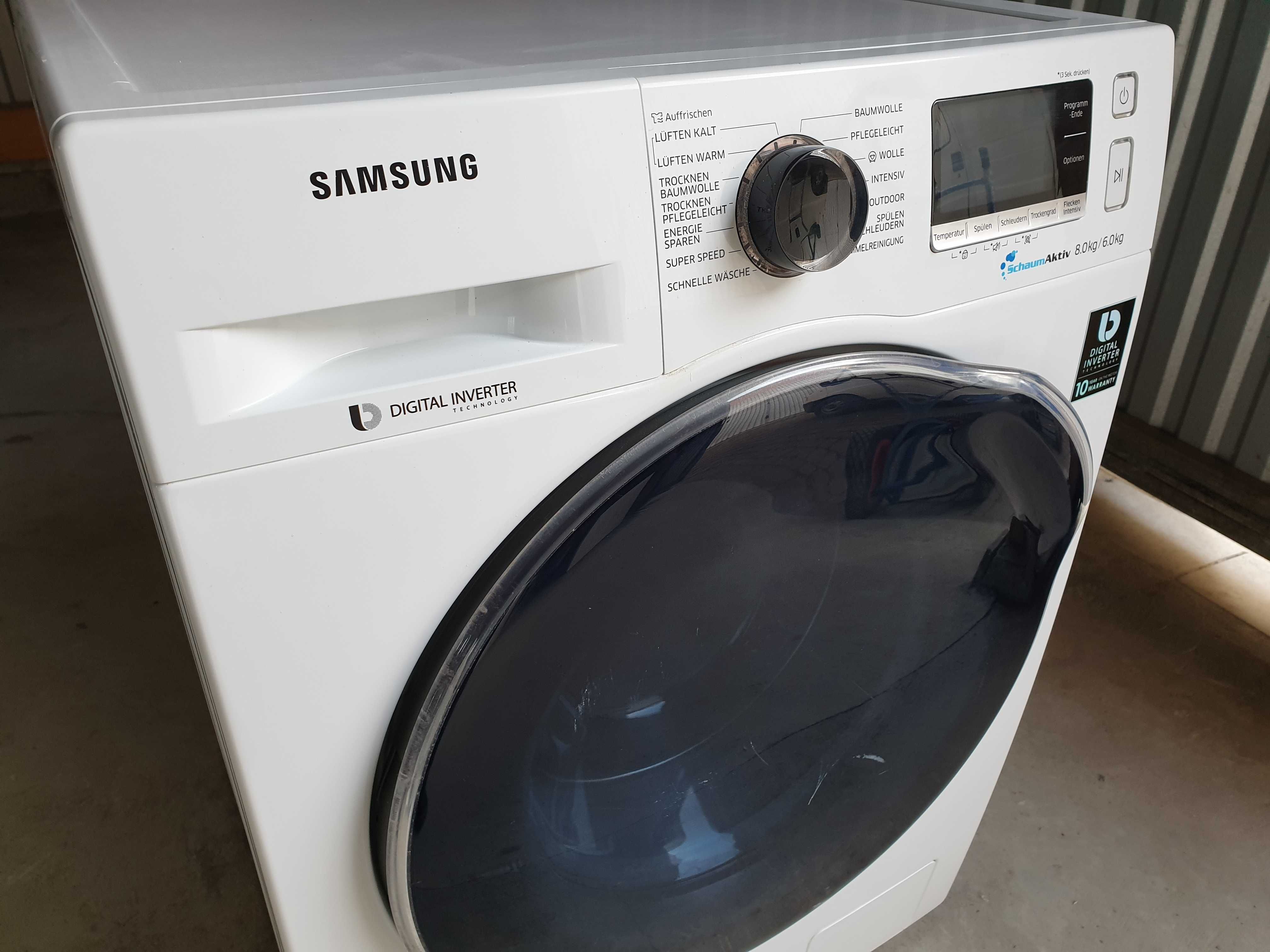 Пральна/стиральная/ машина SAMSUNG 8/6 KG з Сушкою / WD80J6400AW