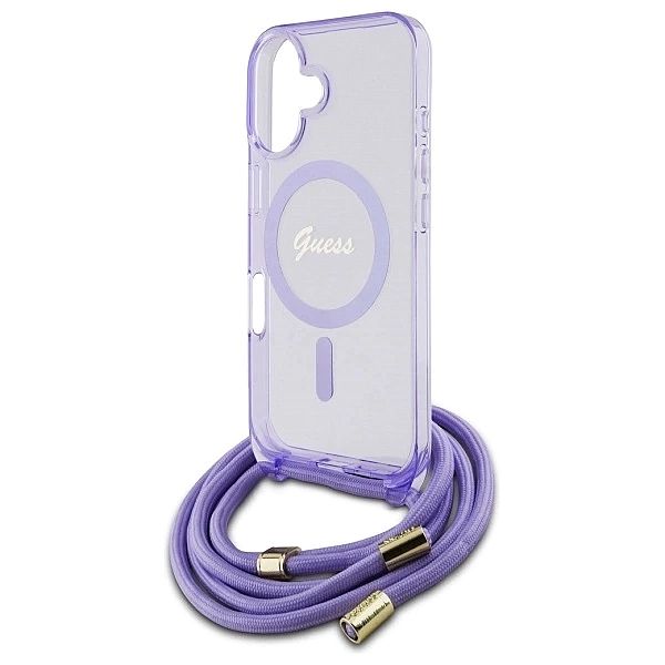Guess GUHMP16SHCTSGNSU iPhone 16/6.1" fioletowy/purple hardcase Crossb