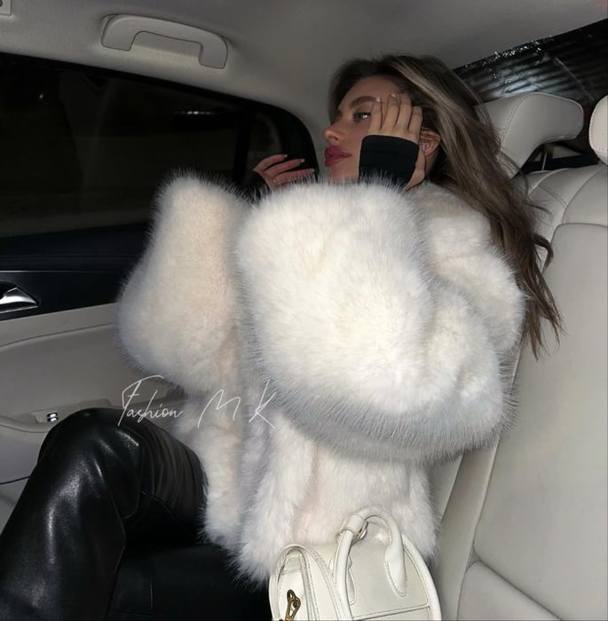 Сама трендова Еко шубка з Premium хутра Tissavel під песця