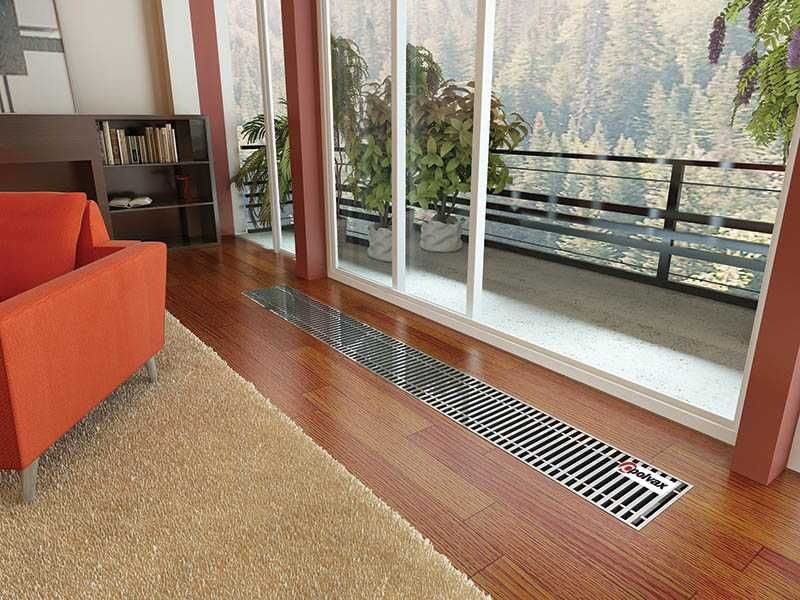 Конвектор внутрішньопідлоговий (радіатор) решітка в подарунок