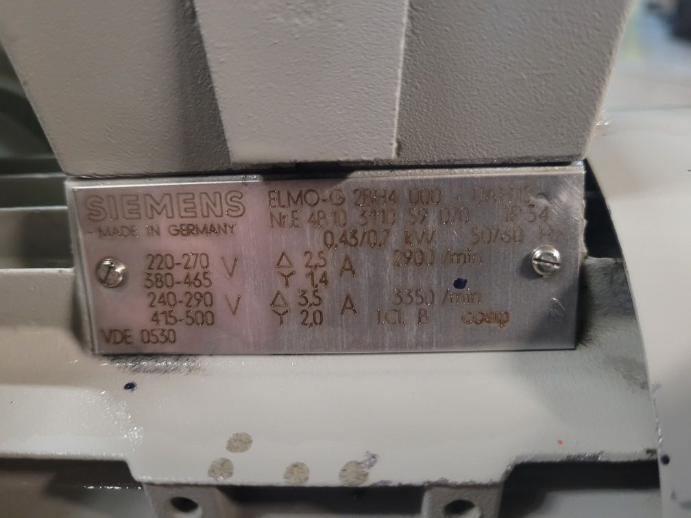 Wentylator bocznokanalowy 0.43kw becker siemens z Niemiec