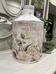 Duża bańka metalowa shabby