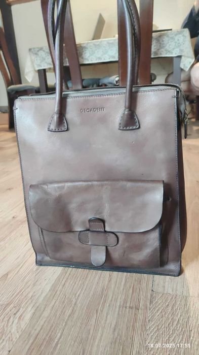 Decadent rina  torba z grubej skóry