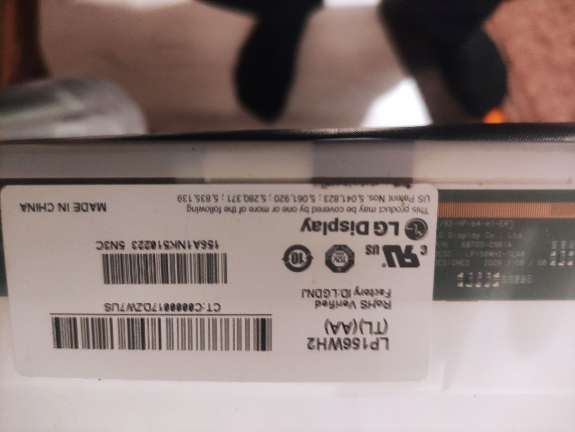 Матрица 15.6 led HD  40 pin