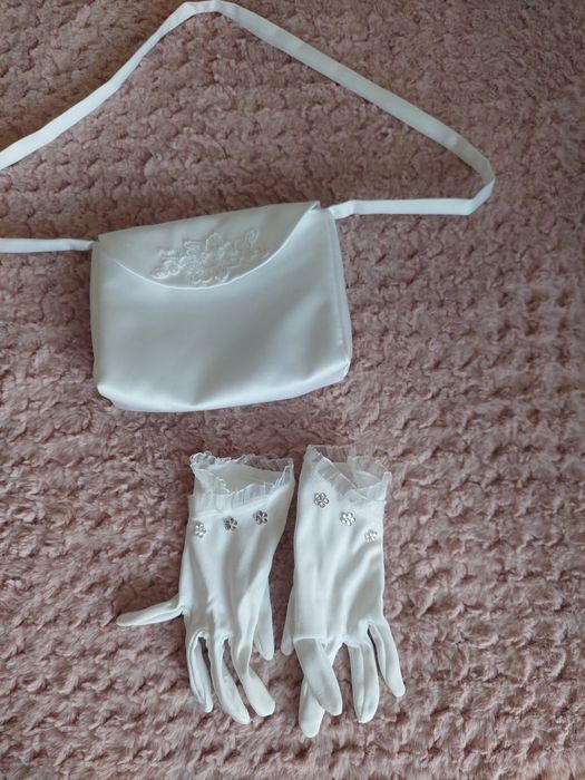 Sukienka komunijna wraz z dodatkami 128/134