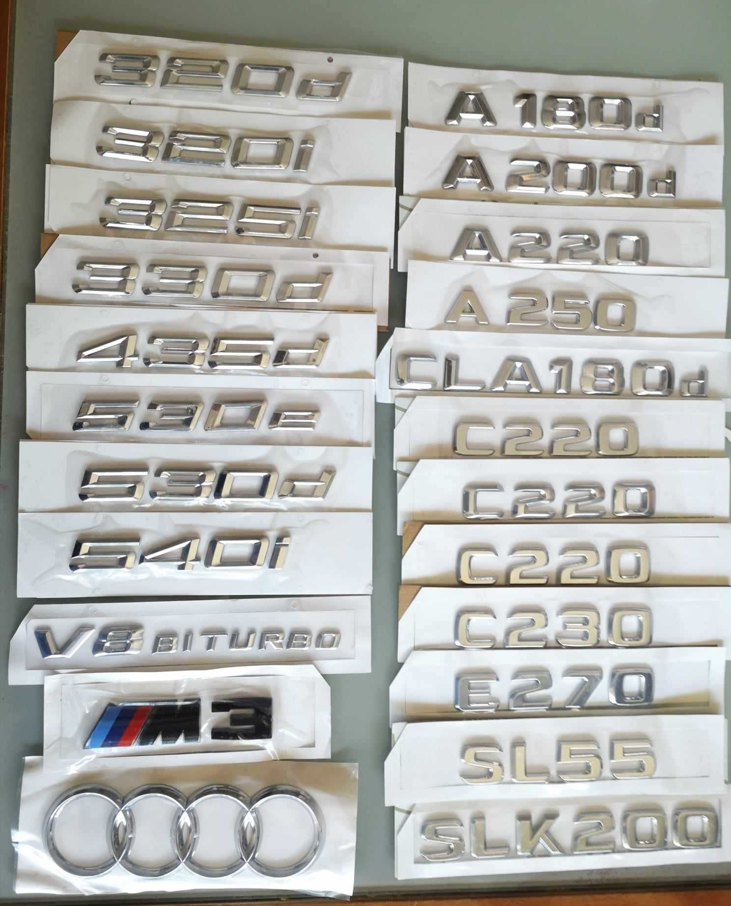 Simbolo Letras S3 S4 TDI FR M S Line A3 A4 VW BMW Ford Audi Mini ...