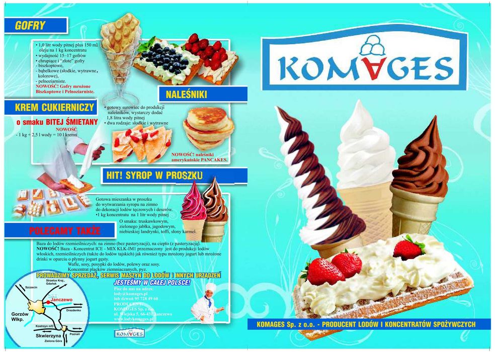 Oferta usługowa ,, KOMAGES " - Mieszanie proszków spożywczych