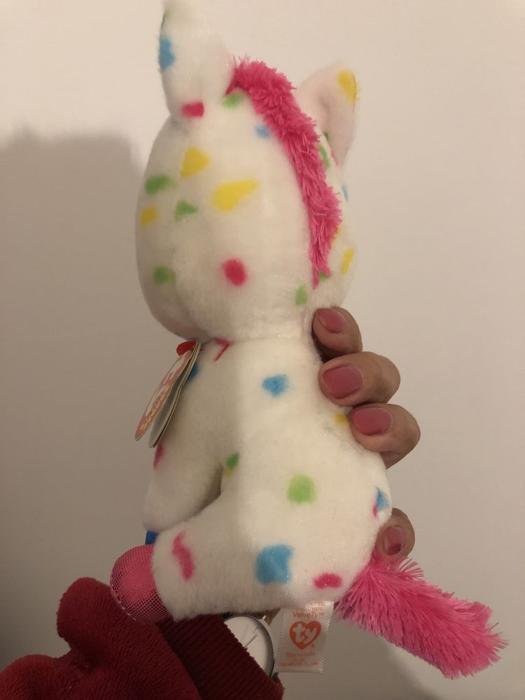 Unicornio TY com etiqueta