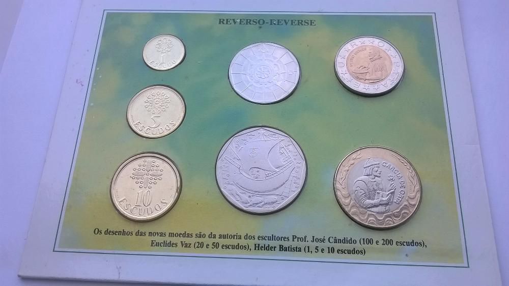 Moedas, Carteira anual da INCM 1991. Todas as Moedas de 1991. Só 25 €