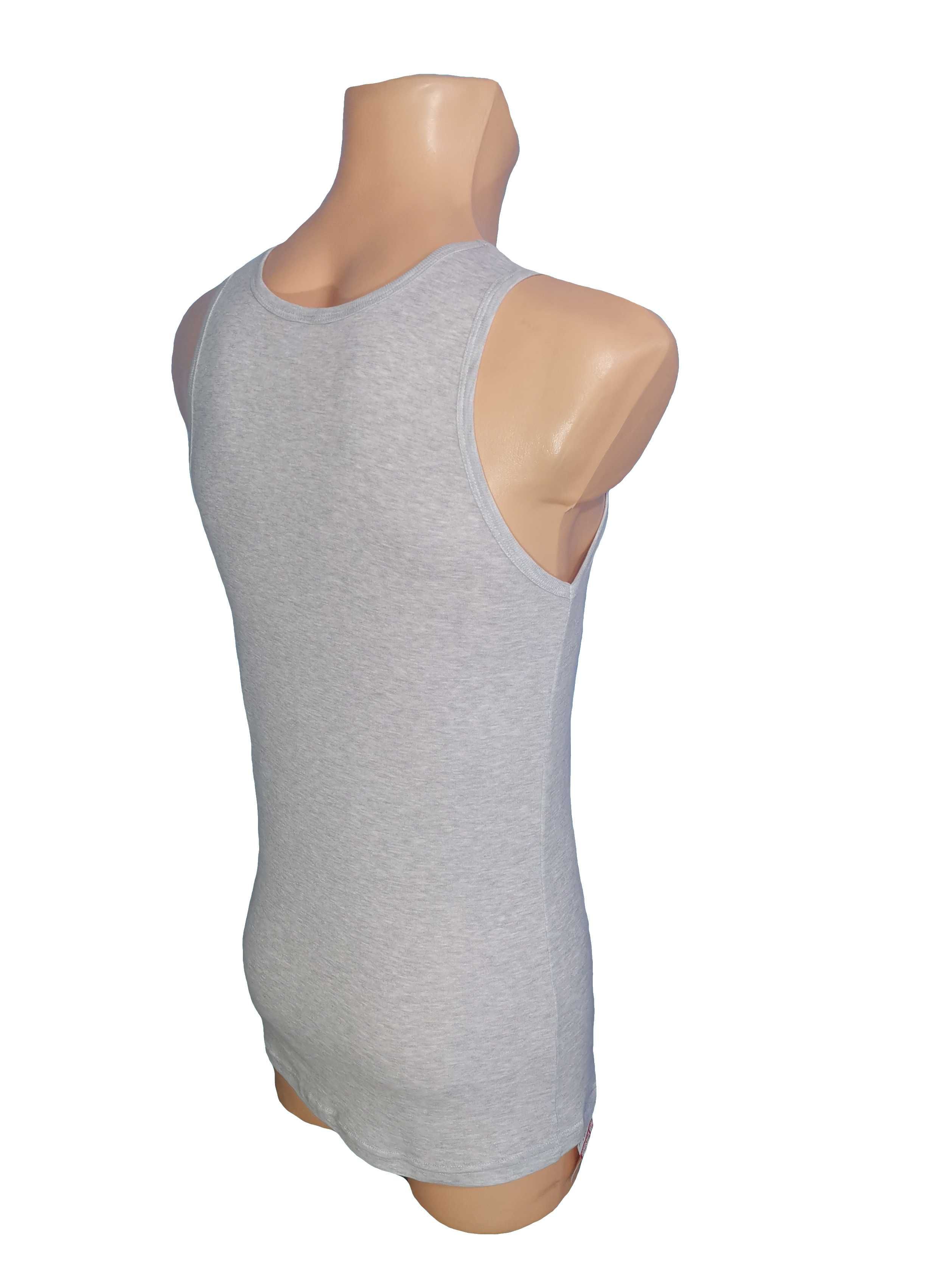 Podkoszulek męski bawełniany szary 2XL-polskie produkty