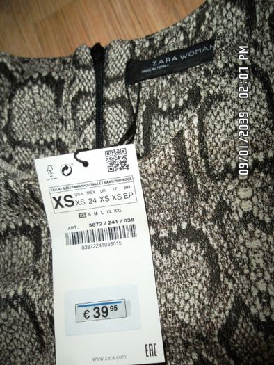 Nowa sukienka ZARA r. 36 zwierzęcy wzór