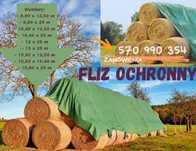 Fliz ochronny na słomę siano bele, agrowłóknina 140g - RÓŻNE WYMIARY!