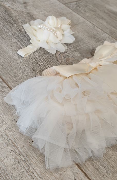 Spódniczka tiul z bloomersami z opaską 12-24 miesięcy