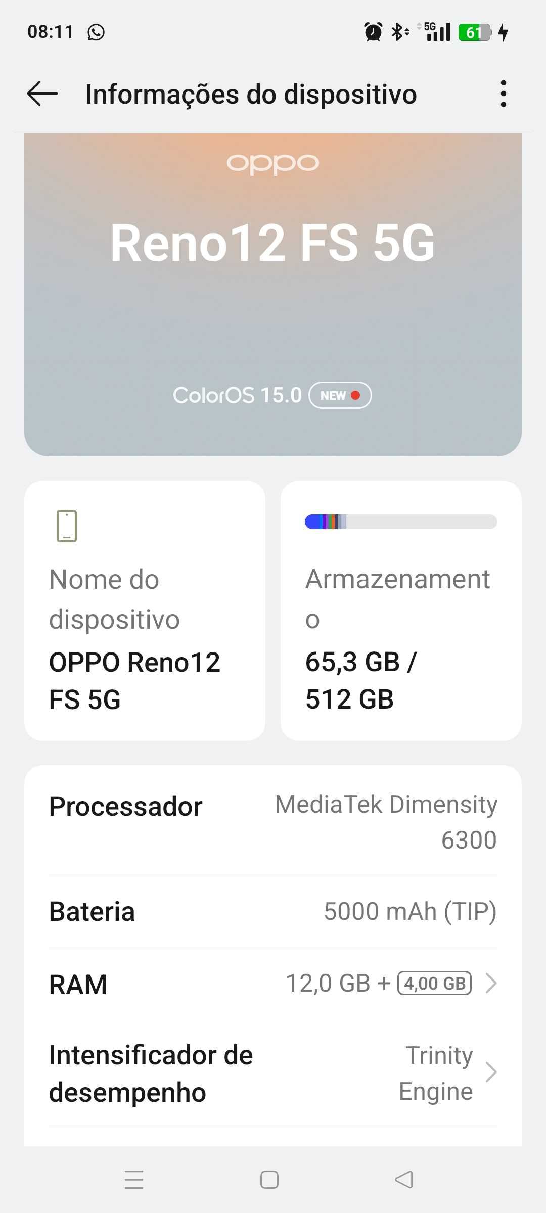 OPPO Reno FS 5G 512