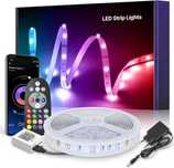 Taśma LED bluetooth Mexllex oświetlenie 5050 RGB pilot ledy nowa 10 m
