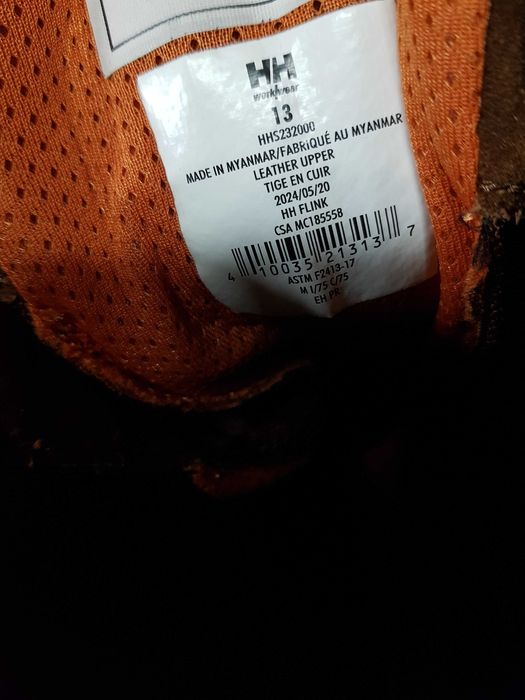 Buty robocze HELLY HANSEN rozm 46 wkł 31 cm S3