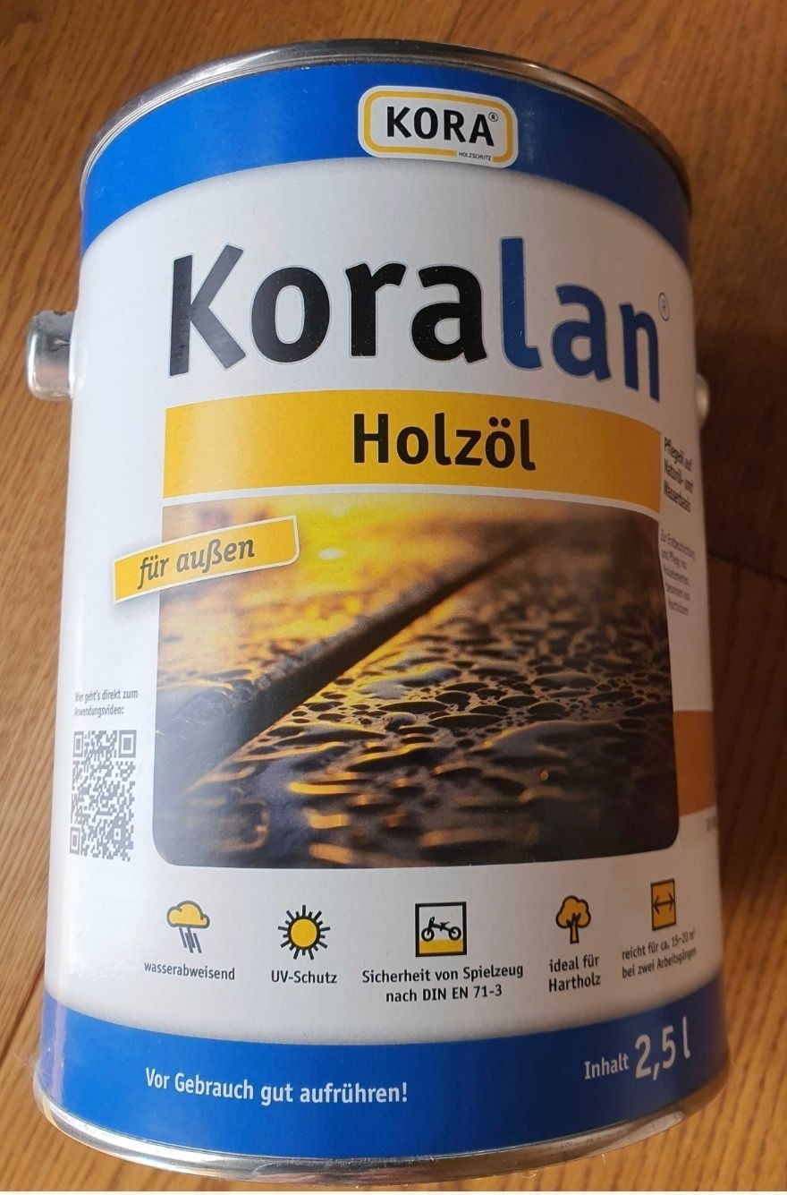 Olej Koralan Hozol 2,5l kolor naturalny