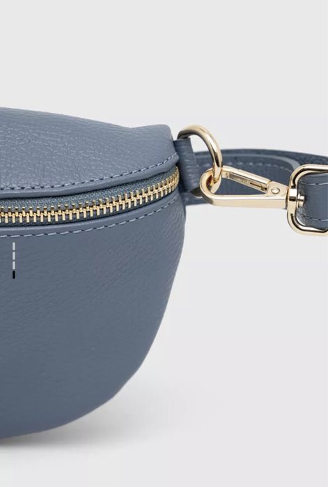 Шкіряна жіноча сумочка на пояс / кожаная женская сумка