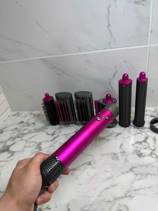 Професійний стайлер без лого Dyson Fuchsia/Nickel – 6 насадок