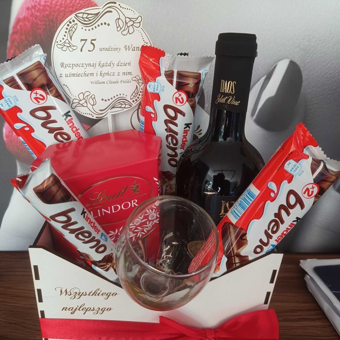 Drewniane pudełko koperta