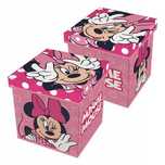 Zamykany Pojemnik Pufa Na Zabawki Myszka Minnie