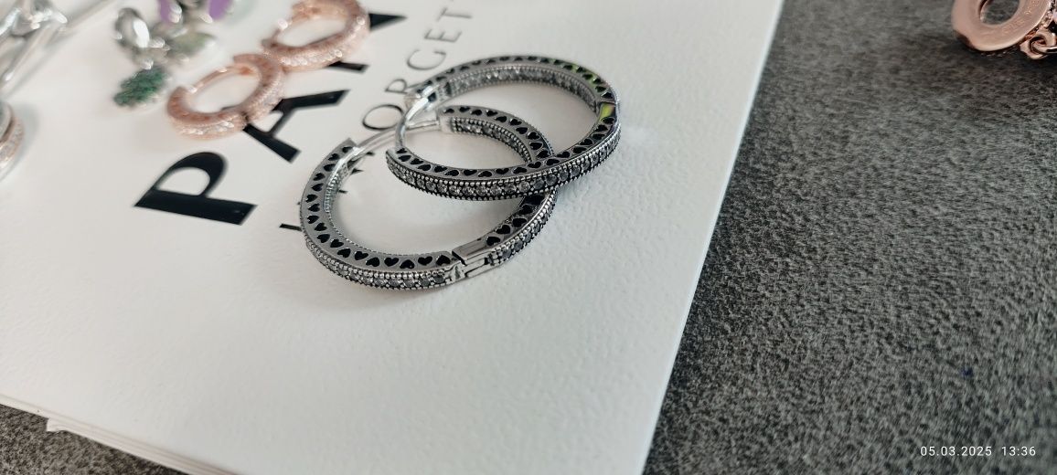 Пандора сережки каблучка браслет Pandora